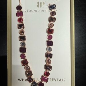 Rose Gold Multi-Gemstone Necklace - Designed in the USA